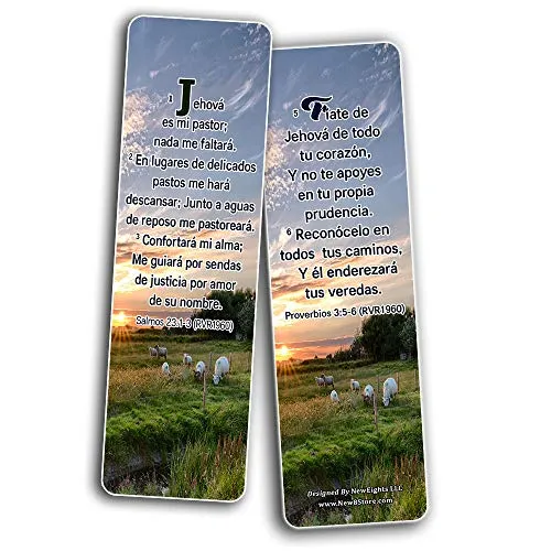 Spanish Powerful Bible Verses to Live by Bookmarks (RVR1960) (30-Pack) - Great Spanish Bible Text Compilation that is Handy and Easy To Bring Along With