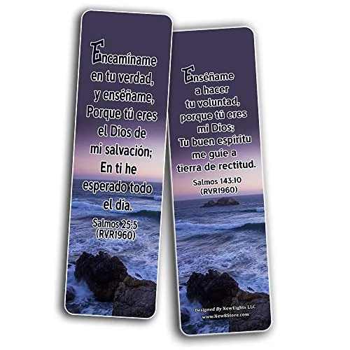 Spanish Powerful Bible Verses to Live by Bookmarks (RVR1960) (30-Pack) - Great Spanish Bible Text Compilation that is Handy and Easy To Bring Along With