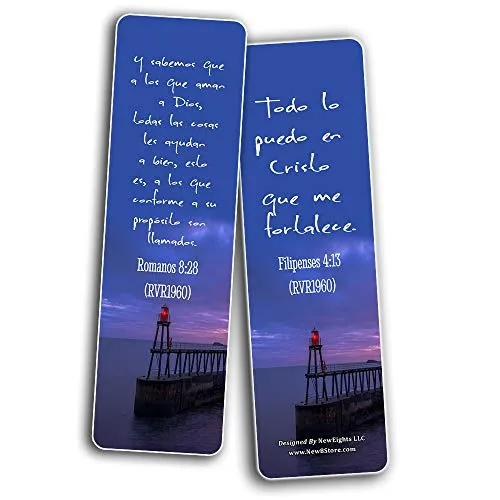 Spanish Powerful Bible Verses to Live by Bookmarks (RVR1960) (30-Pack) - Great Spanish Bible Text Compilation that is Handy and Easy To Bring Along With