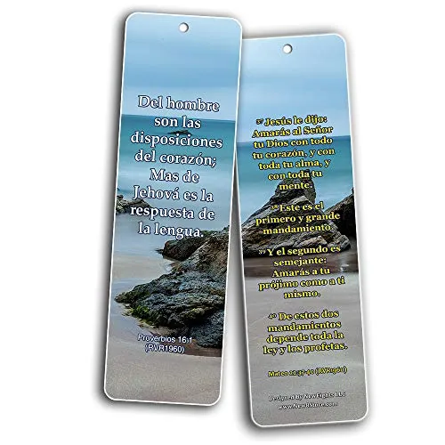 Spanish Religious Bookmarks - Bible Verses About Financial Blessings (30 Pack) - Handy Bible Spanish Scriptures About About Financial Blessings