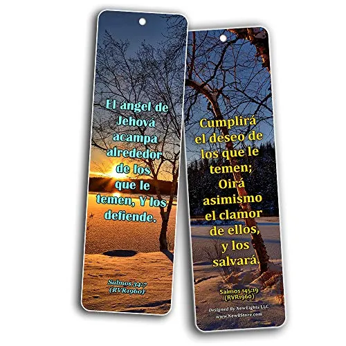 Spanish Scriptures Bookmarks - Fear of The Lord (30-Pack) - Great Spanish Bible Text Compilation that is Handy and Easy To Bring Along With