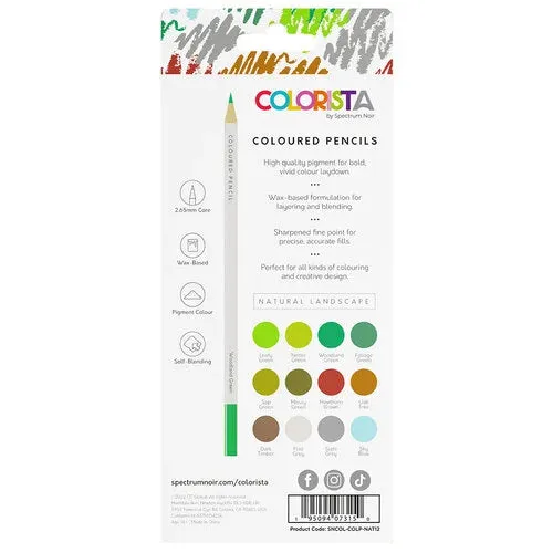 Spectrum Noir Colorista Colour Pencil 12-pack  Natural Landscape