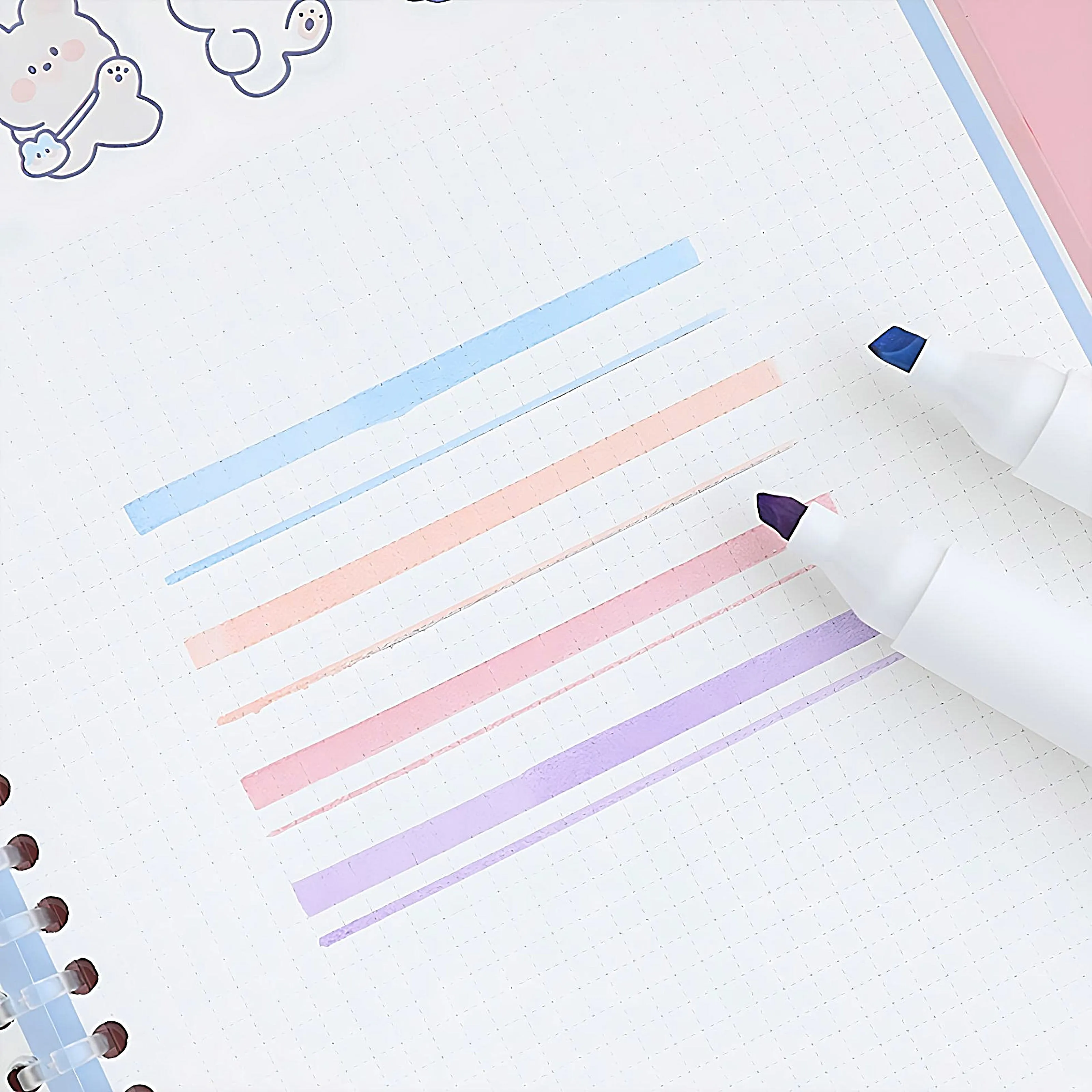 Square-Shaped Highlighter Set