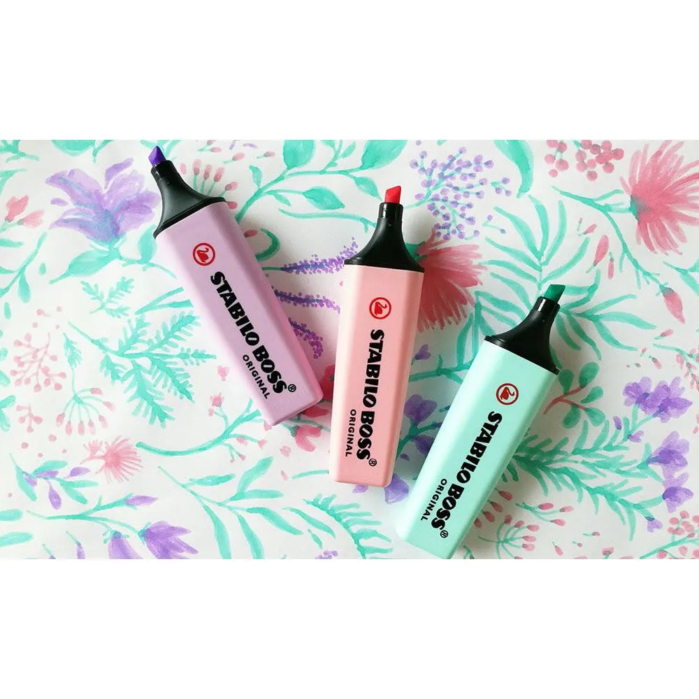 Stabilo Boss Highlighters 4pk Pastel Colours