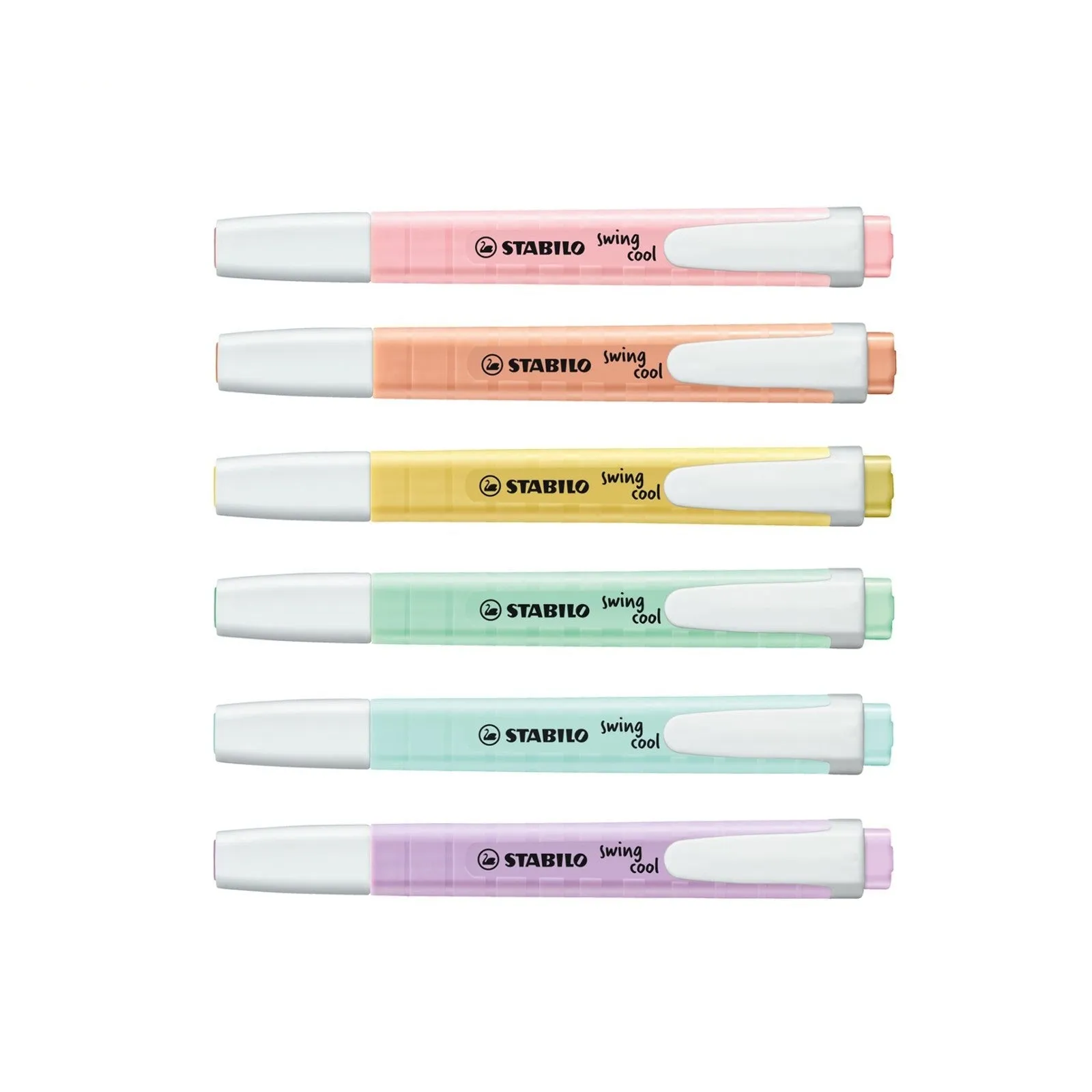 Stabilo Schwan Swing Cool Pocket Highlighter Pastel Colour - Pack of 6 Pens