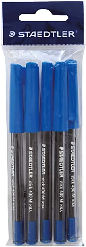 Staedtler Stick 430-03T Medium Blister of 5 pcs Blue