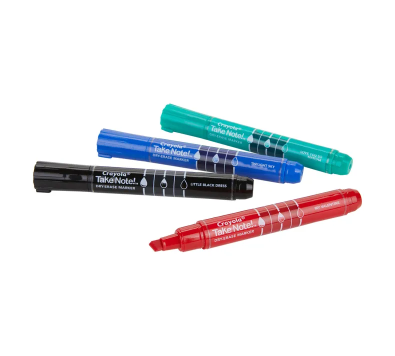 Take Note Colored Dry Erase Markers, 4 Count