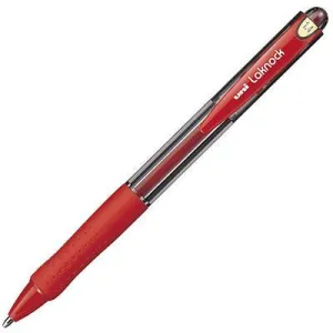 Uni-Ball Sn100 Laknock Retractable Ballpoint Pen Broad 1.4Mm Red