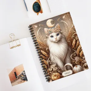 Virgo - Cat Lover - Spiral Notebook - Ruled Line