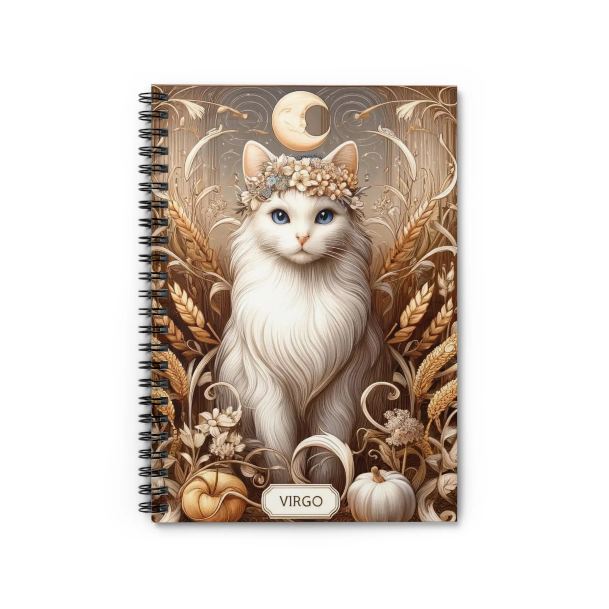 Virgo - Cat Lover - Spiral Notebook - Ruled Line