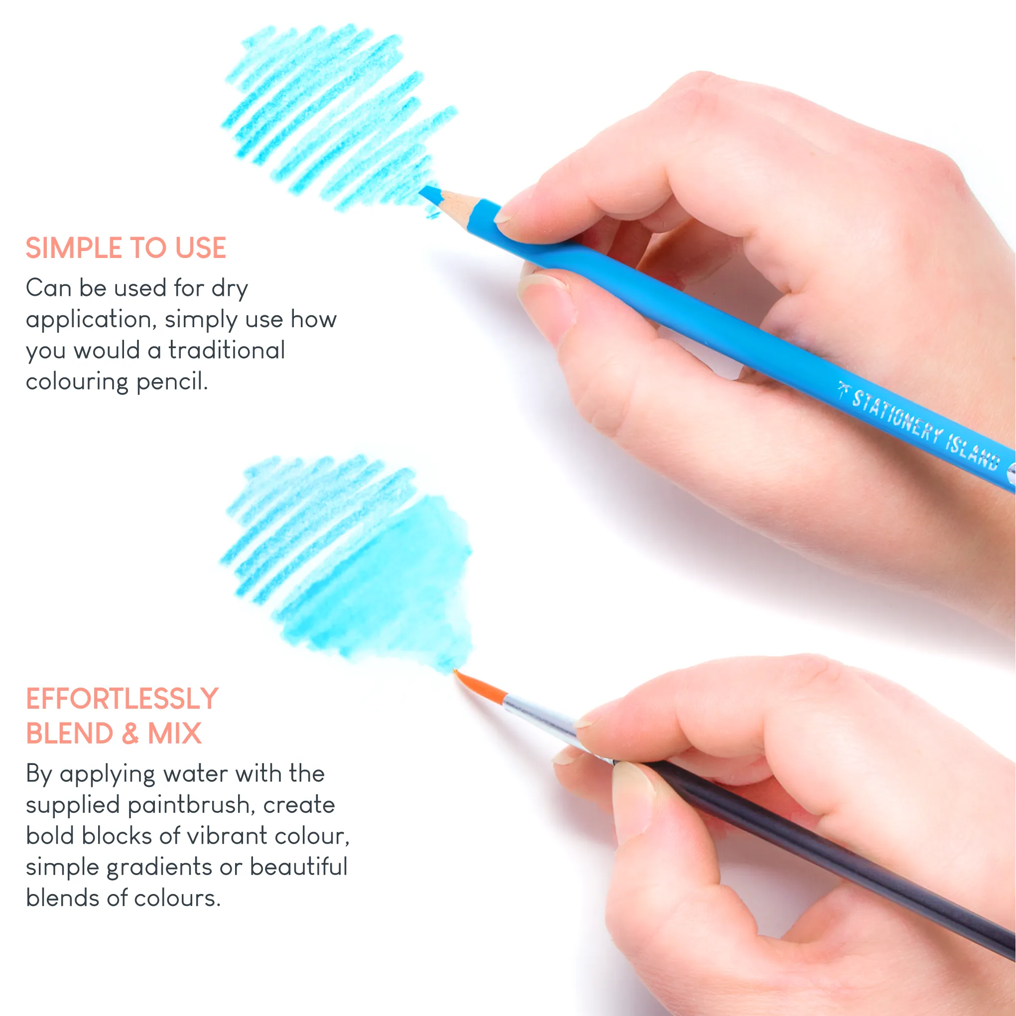 Watercolour Pencils - Set of 72