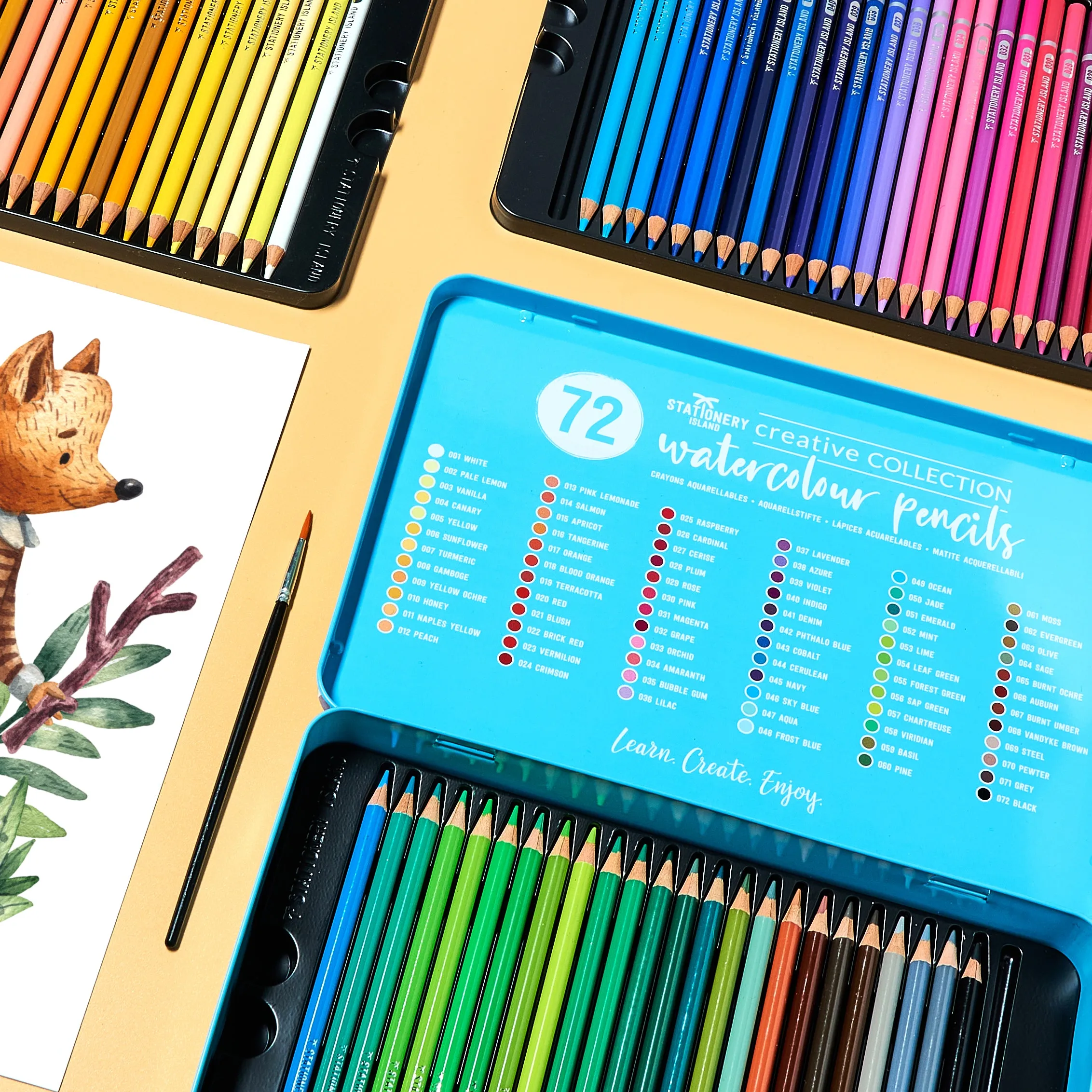 Watercolour Pencils - Set of 72