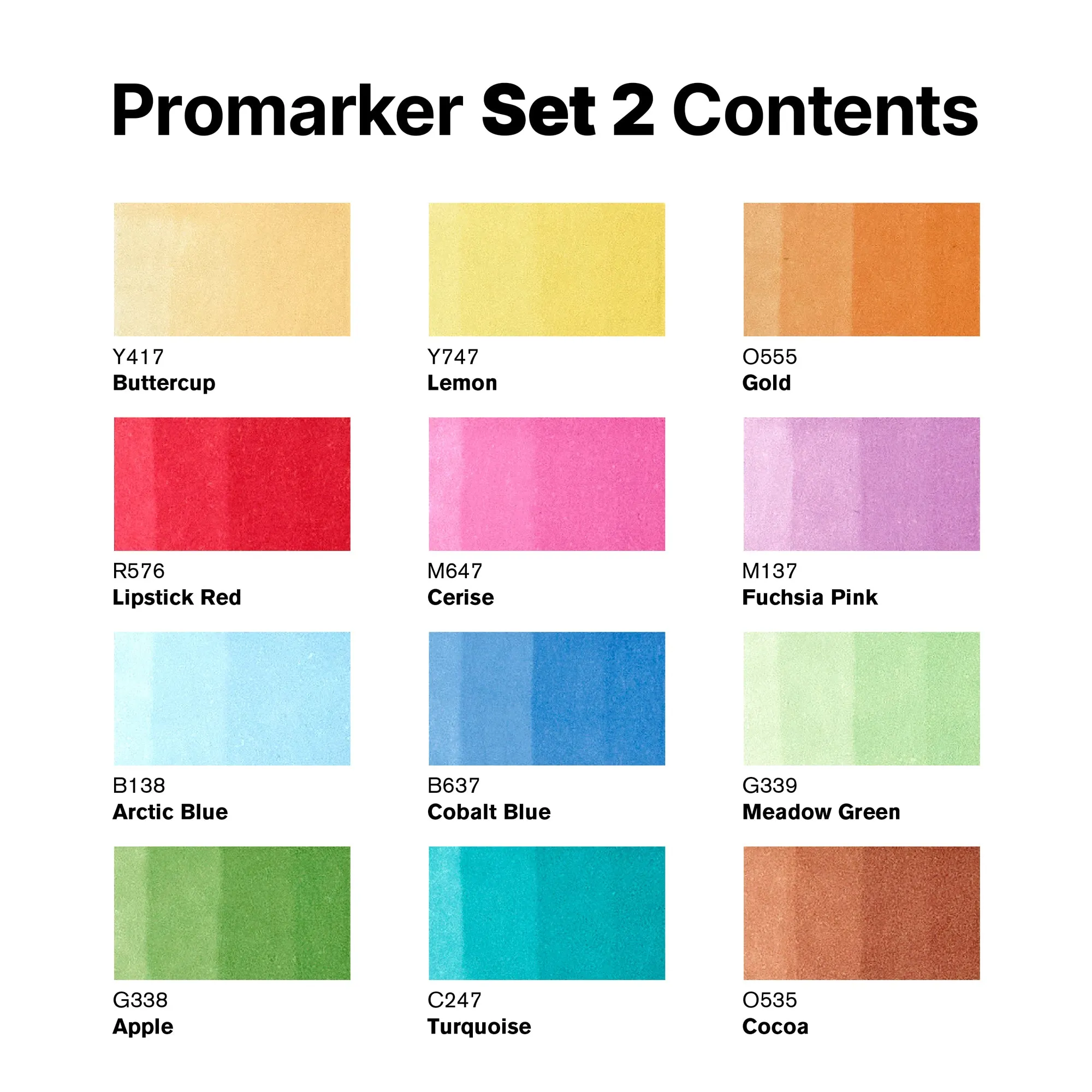Winsor & Newton Promarker - Sets of 12   1 Blender