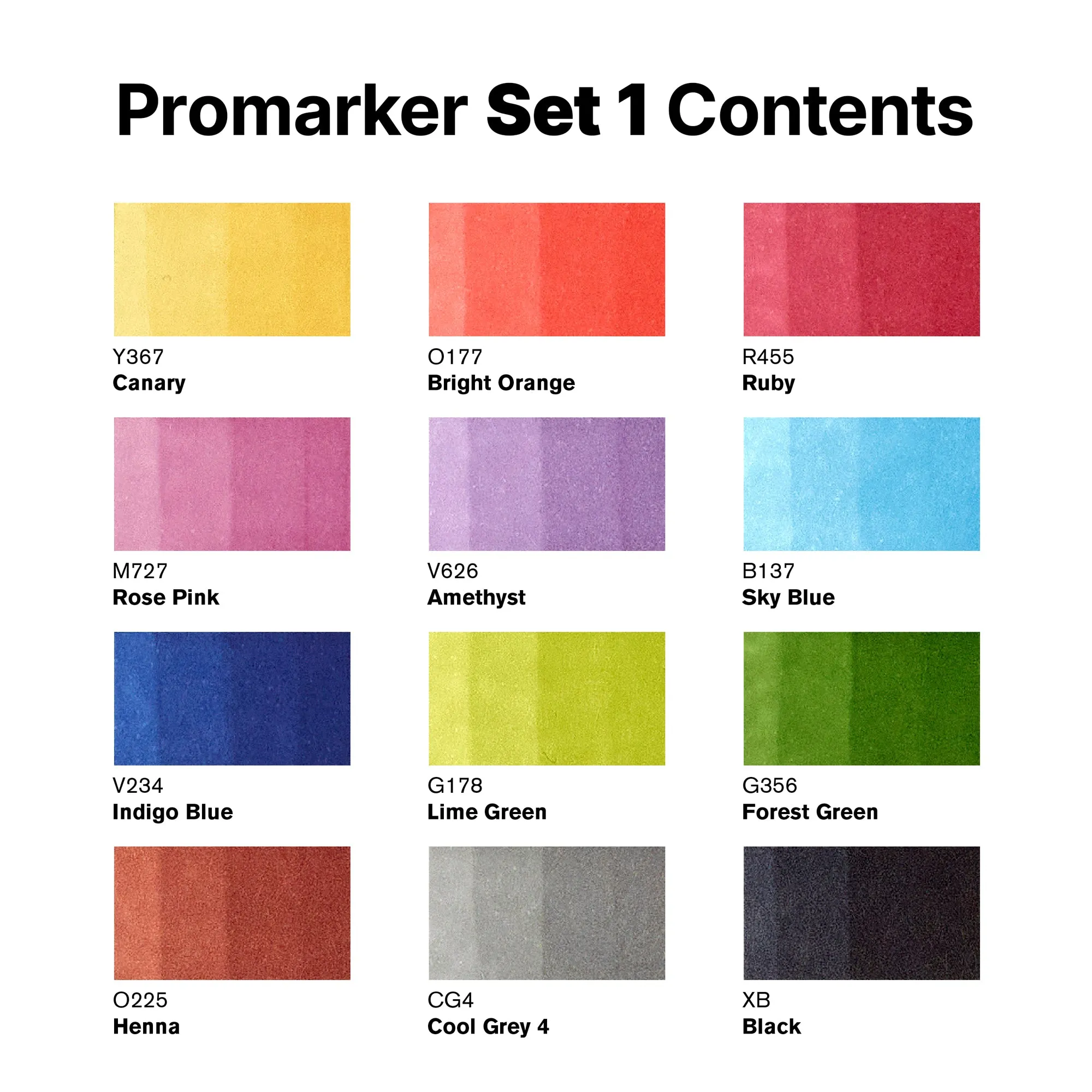 Winsor & Newton Promarker - Sets of 12   1 Blender