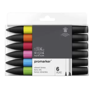 Winsor & Newton Promarker Vibrant Set 6pk
