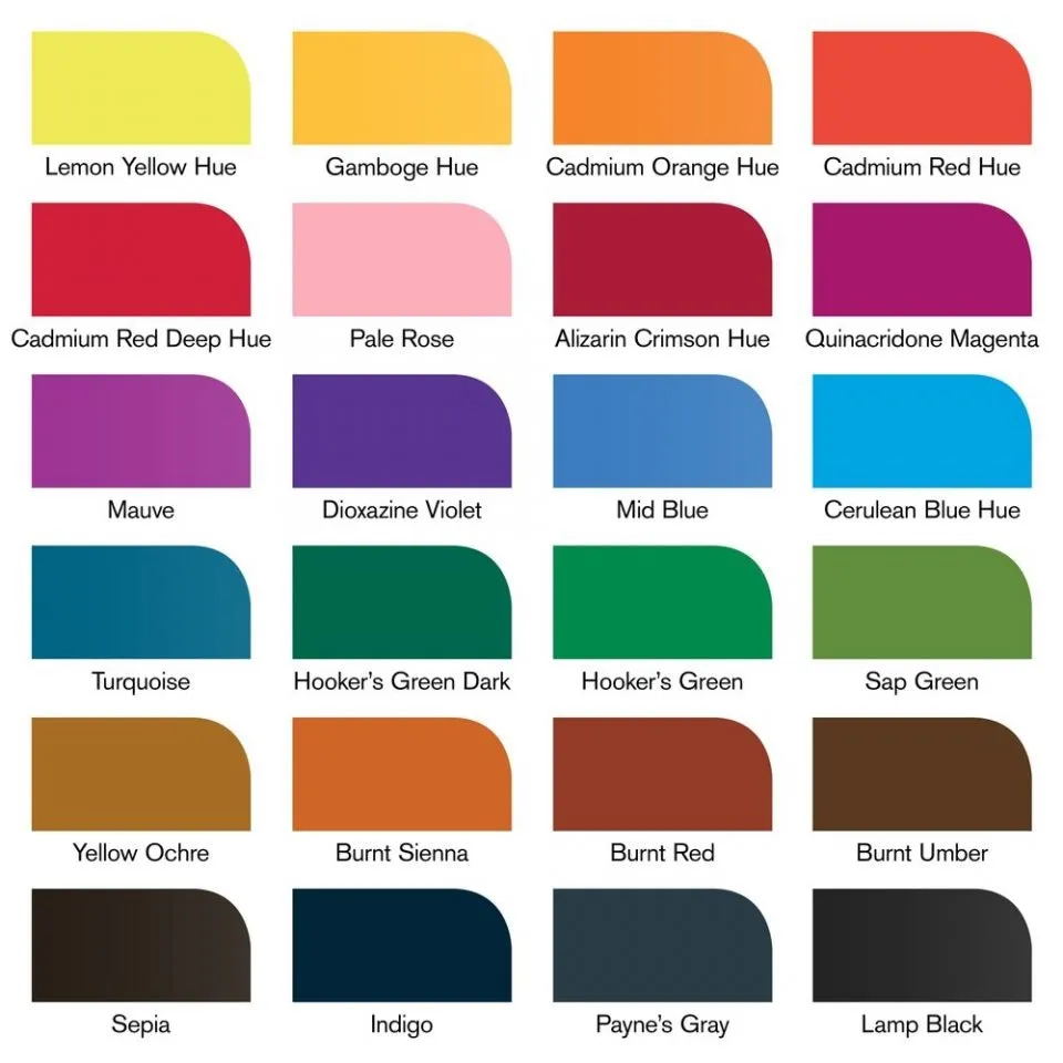 Winsor & Newton Promarker Watercolour 24 Basic Collection Set, Paint Markers, With Canvas Bag