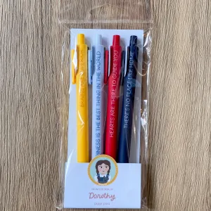 Wizard Of Oz Dorothy Pen Set