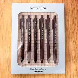 Worklife  Quotable Gel Pen Set