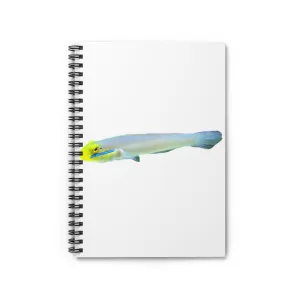 Yellow and White Fish Spiral Notebook - Ruled Line