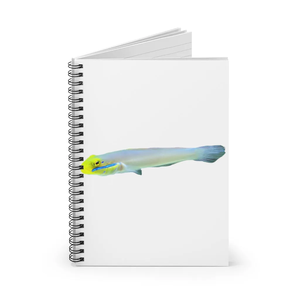Yellow and White Fish Spiral Notebook - Ruled Line