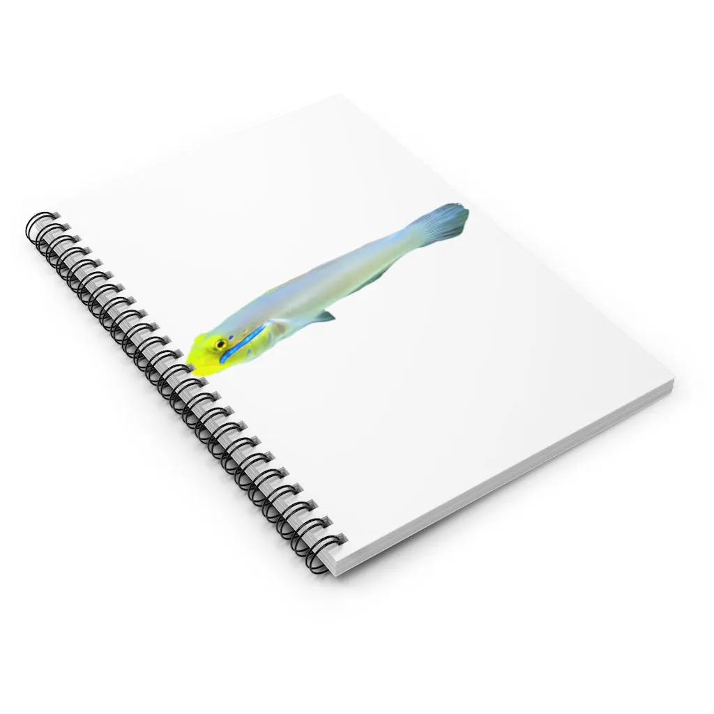 Yellow and White Fish Spiral Notebook - Ruled Line