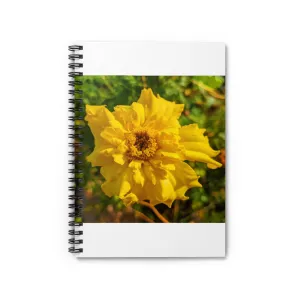 Yellow Flower Spiral Notebook - Ruled Line