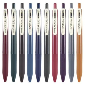 ZEBRA SARASA Vintage Color 0.5mm Vintage Color Gel Pen JJ15