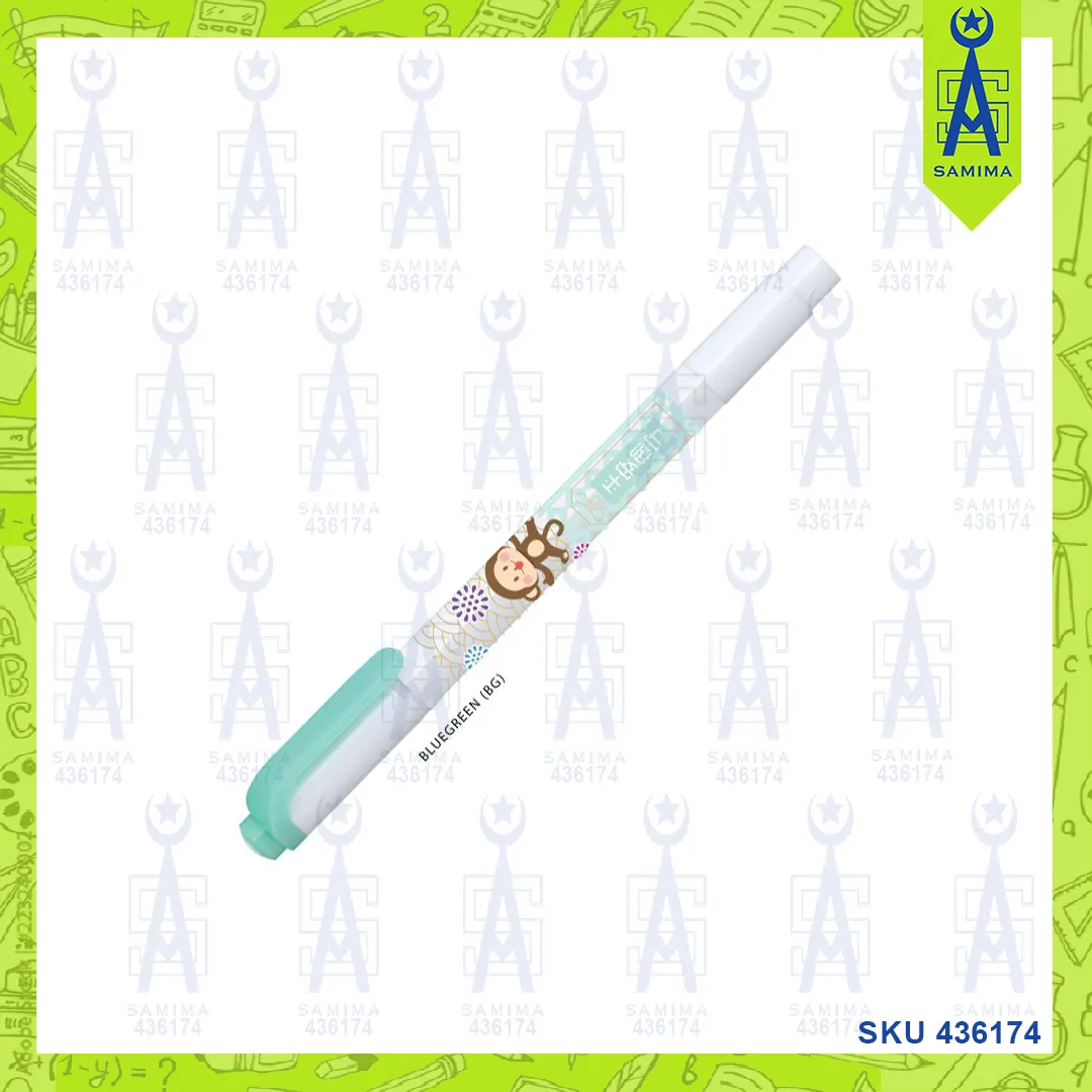 ZEBRA TWIN MILDLINER HIGHLITER LUCKY CHARM GREEN