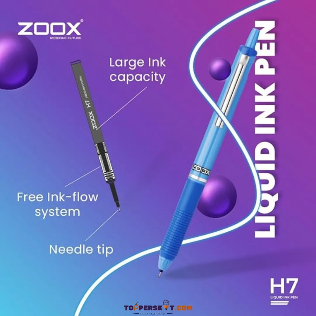 Zoox H7 Liquid Ink Pen - Blue (Pack of 1)